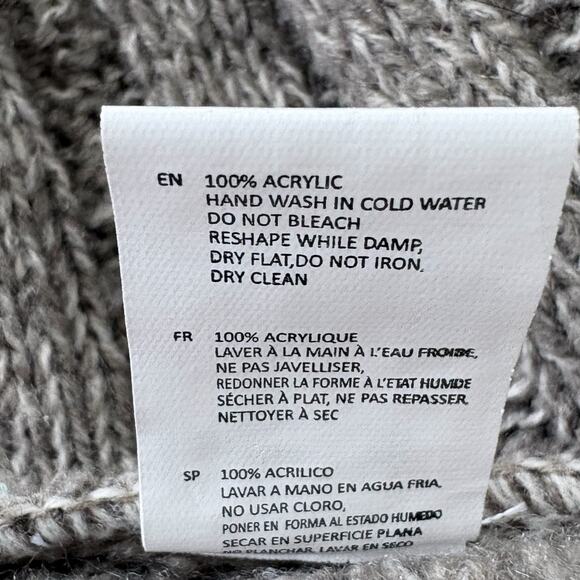 Y2K Knit Sweater Dress Short Sleeve Cowl Neck Mini Tunic S Cozy Cottage Winter - Picture 8 of 8